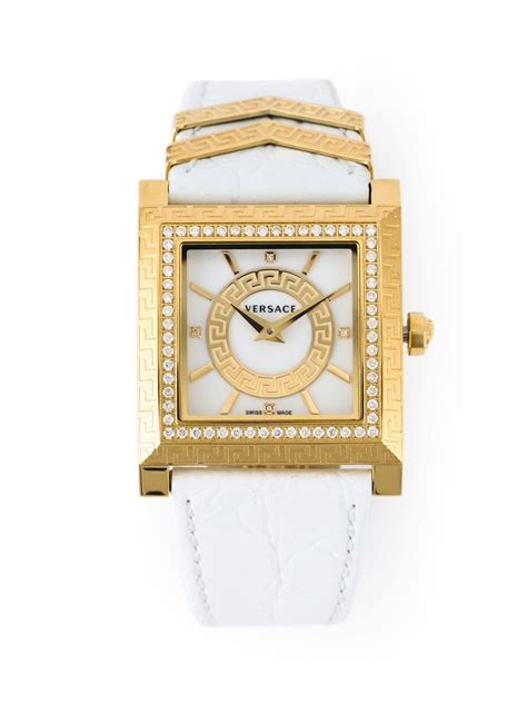 versace greek key watch diamonds sundial|versace ceramic bracelet watch.